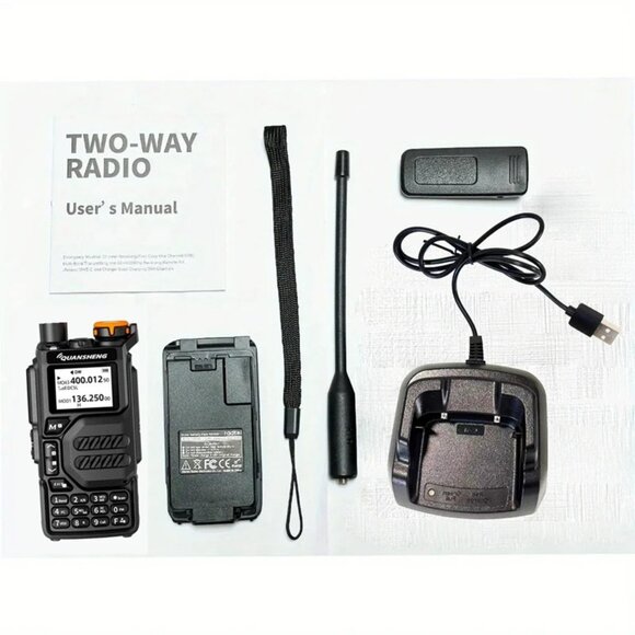 2 Pcs Quansheng Uv K5 Long Range Air Dual-Band 2-Way Radio 5W High Power 1600Mah - Picture 5 of 6